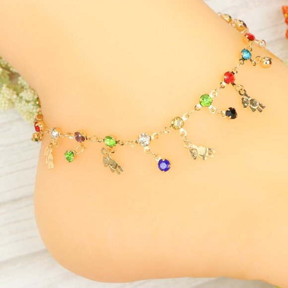 "Handmade Anklet – Elegant & Delicate Jewelry for Women | UNVRC1244 - Picture 2 of 10